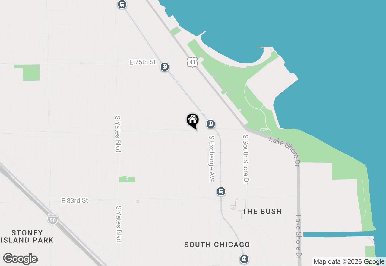 Map of 7910 S Muskegon Avenue #3, Chicago, IL 60617