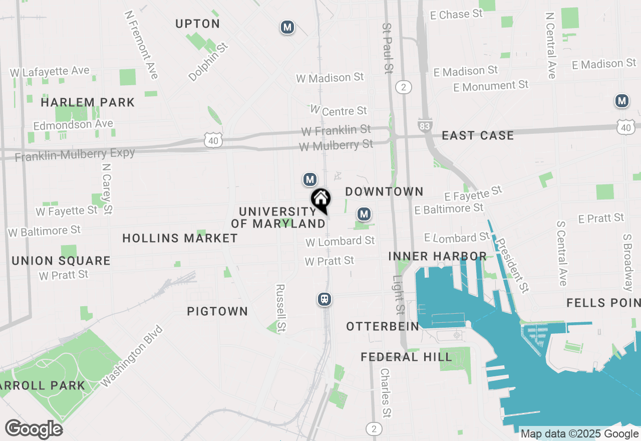 Map of 311 W Baltimore Street #201, Baltimore, MD 21201