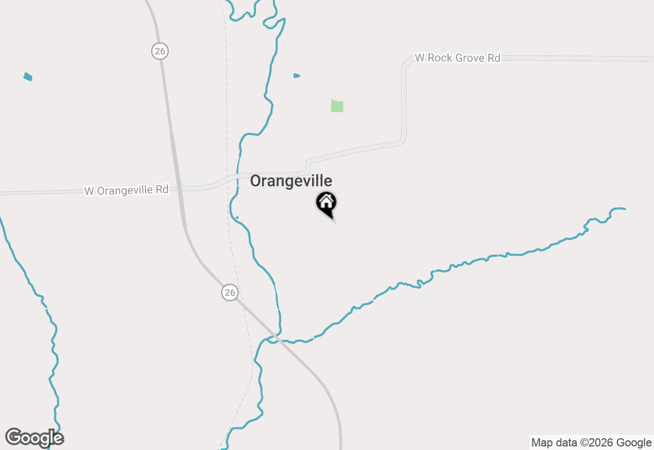 Map of 227 Meadow Drive, Orangeville, IL 61060