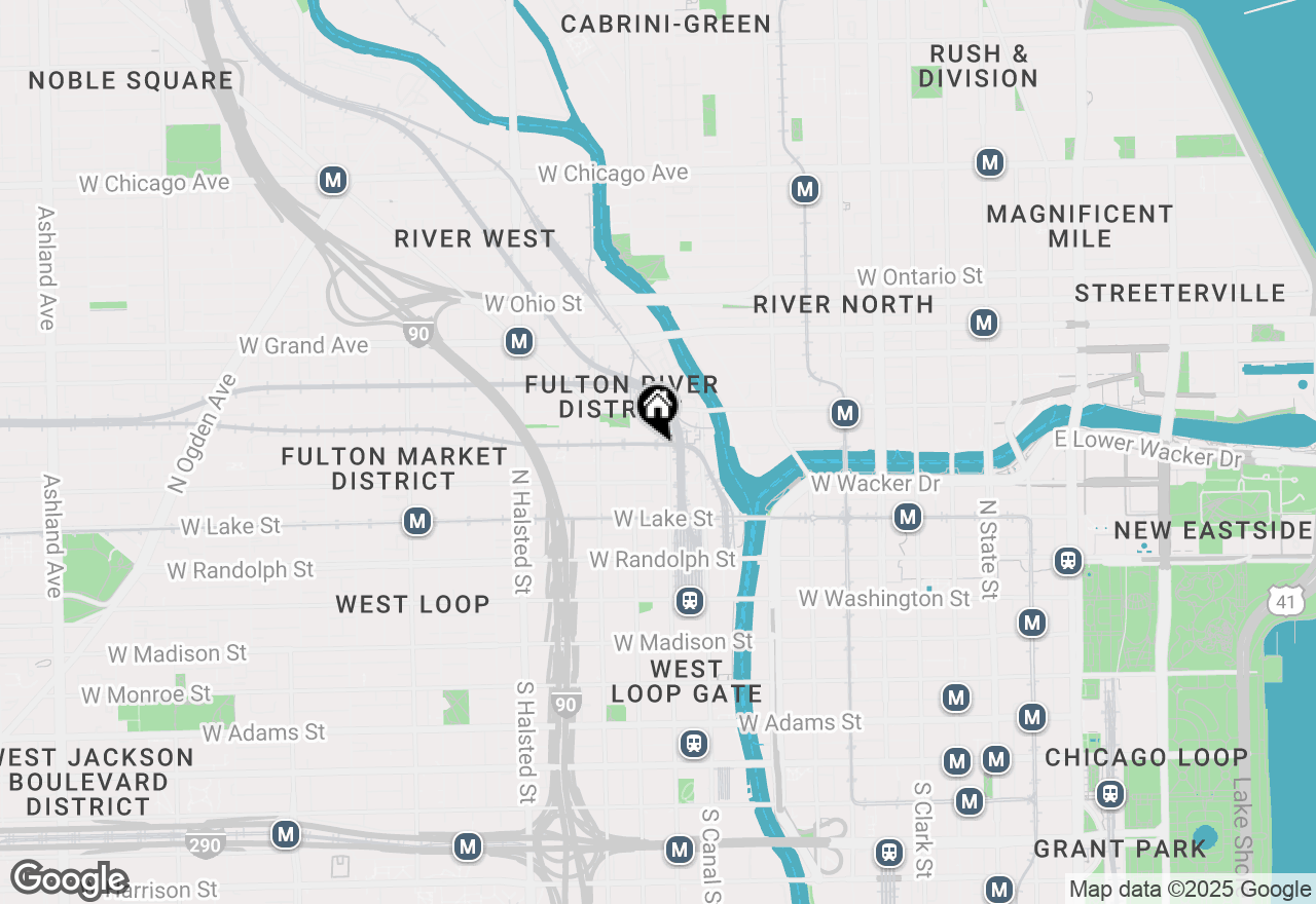 Map of 330 N Clinton Street #508, Chicago, IL 60661