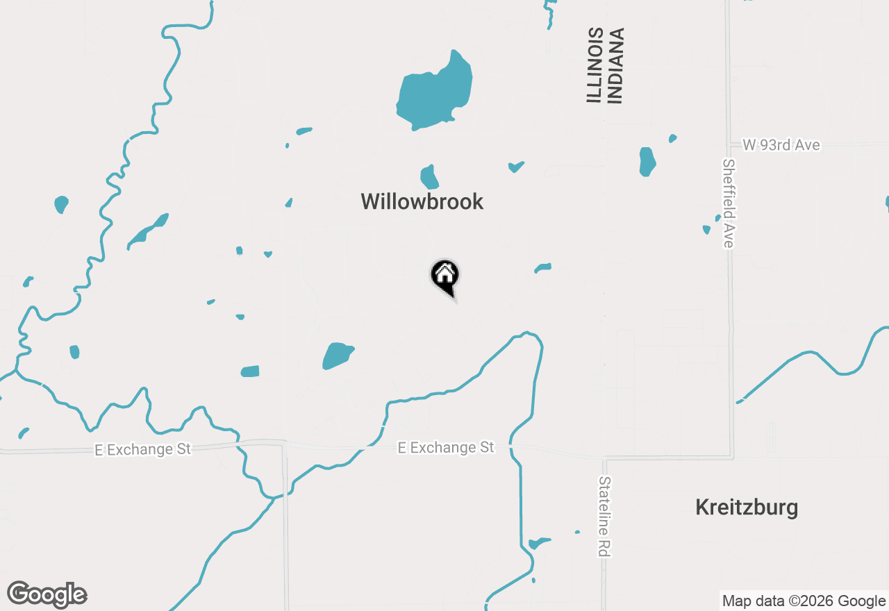 Map of 24722 S Oak Lane, Crete, IL 60417