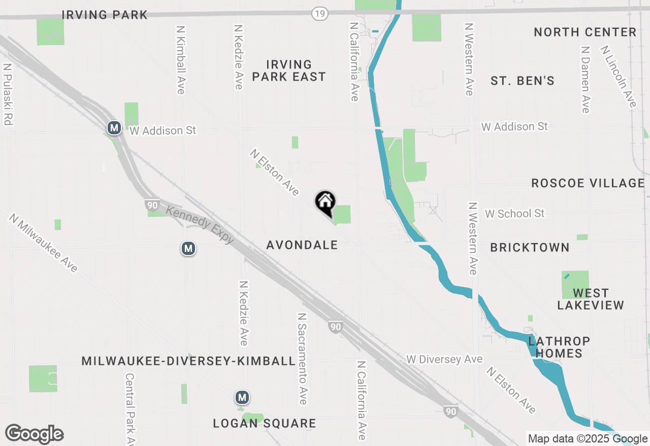 Map of 3270 N Elston Avenue #1, Chicago, IL 60618