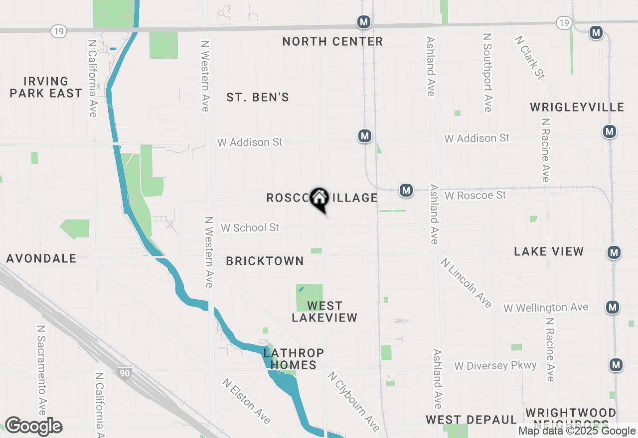 Map of 3312 N Damen Avenue #1, Chicago, IL 60618