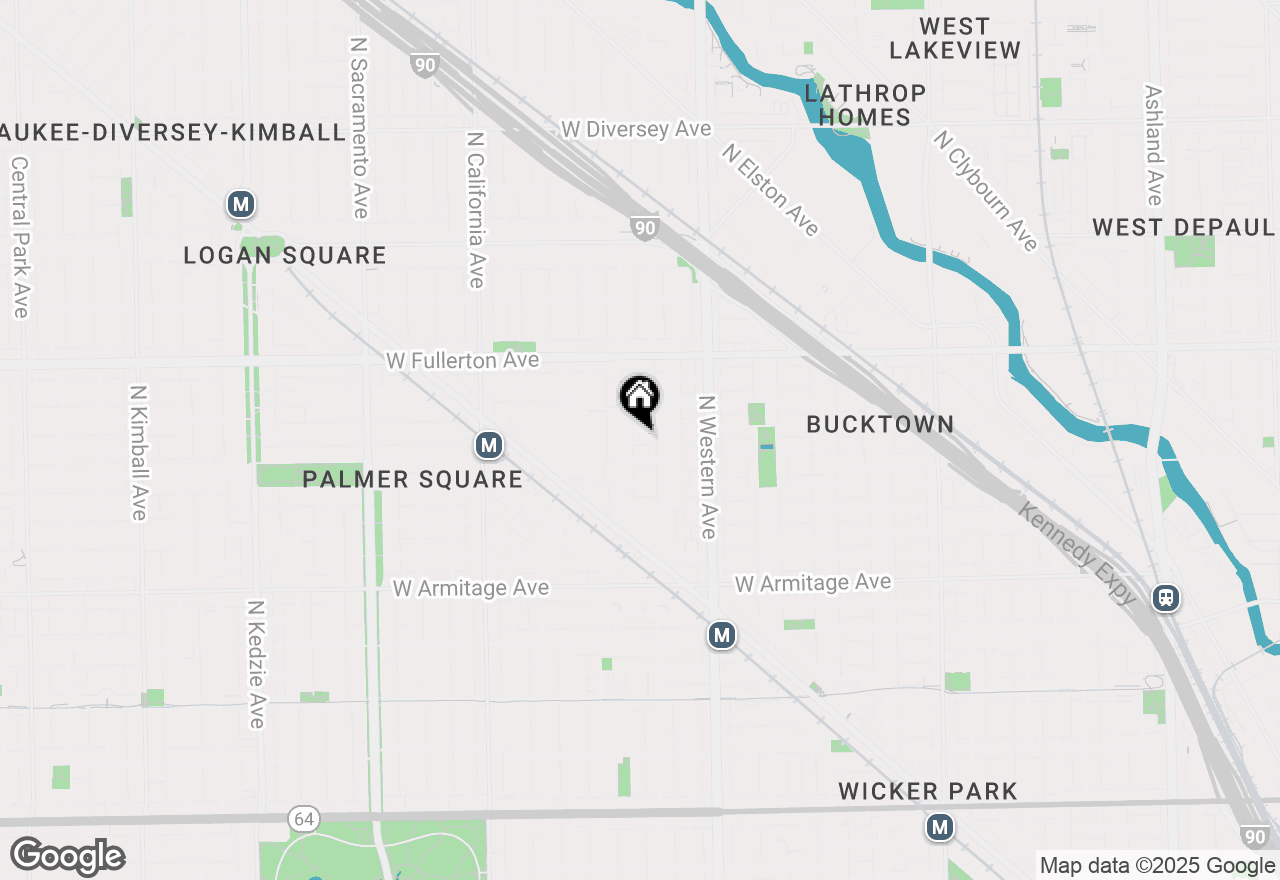 Map of 2531 W Lyndale Street #2R, Chicago, IL 60647