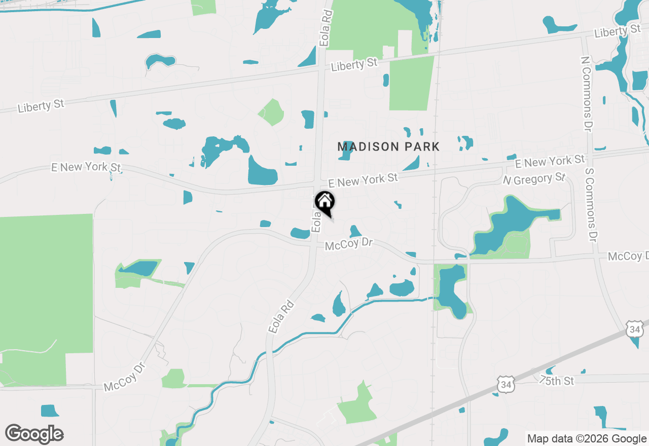 Map of (Address confidential), Aurora, Illinois 60504