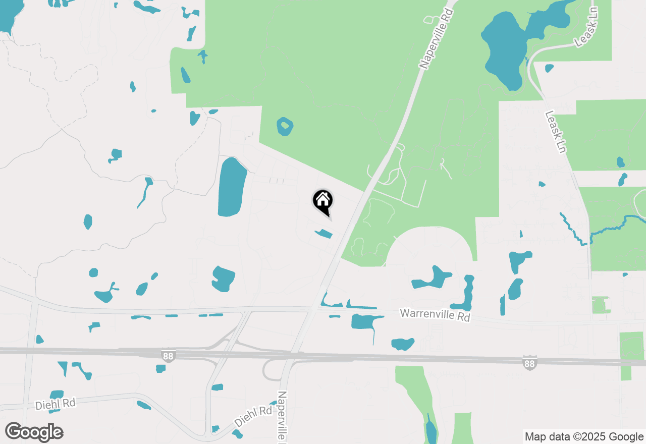 Map of 1343 Danada Court, Naperville, IL 60563