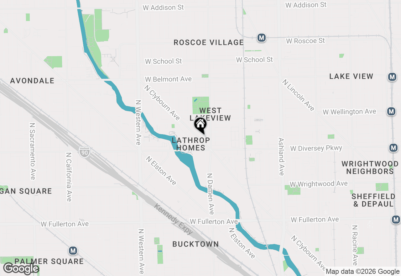 Map of 2851 N Clybourn Avenue #1, Chicago, IL 60618