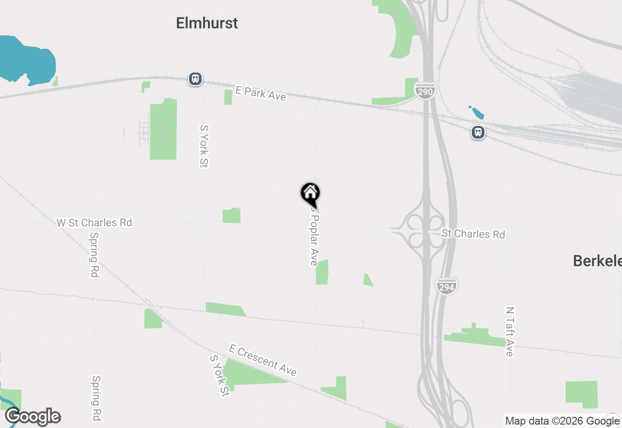 Map of 324 S Poplar Avenue E, Elmhurst, IL 60126