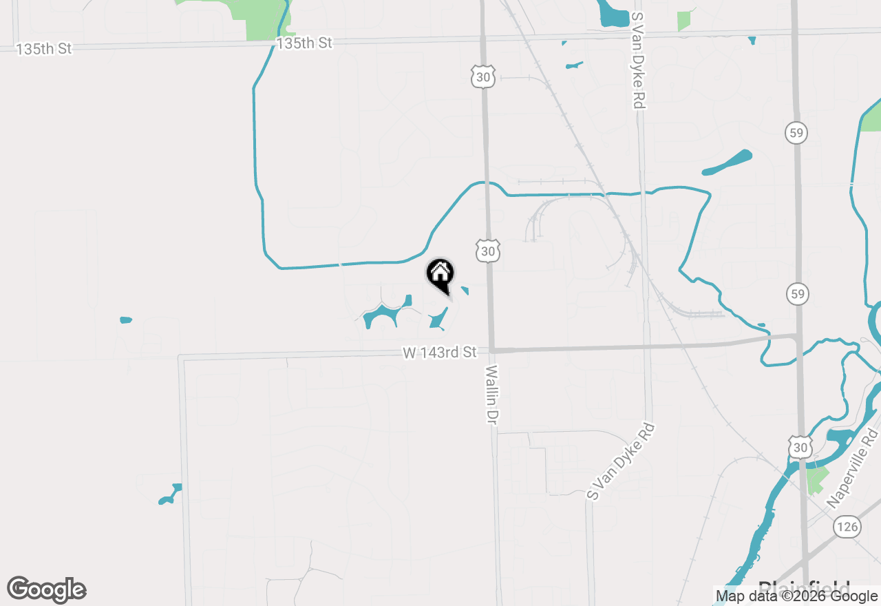 Map of 24905 Chalk Hill Court, Plainfield, IL 60544