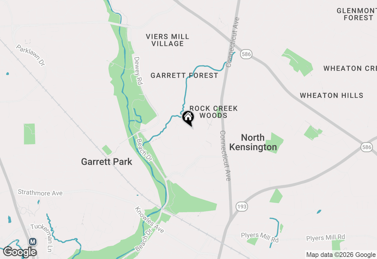 Map of 4016 Simms Drive, Kensington, MD 20895