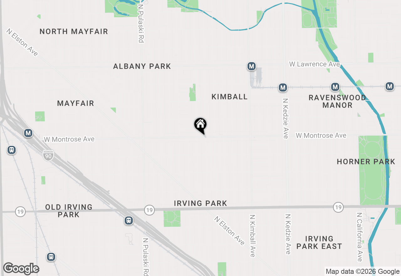 Map of 3649 W Montrose Avenue #1M, Chicago, IL 60618
