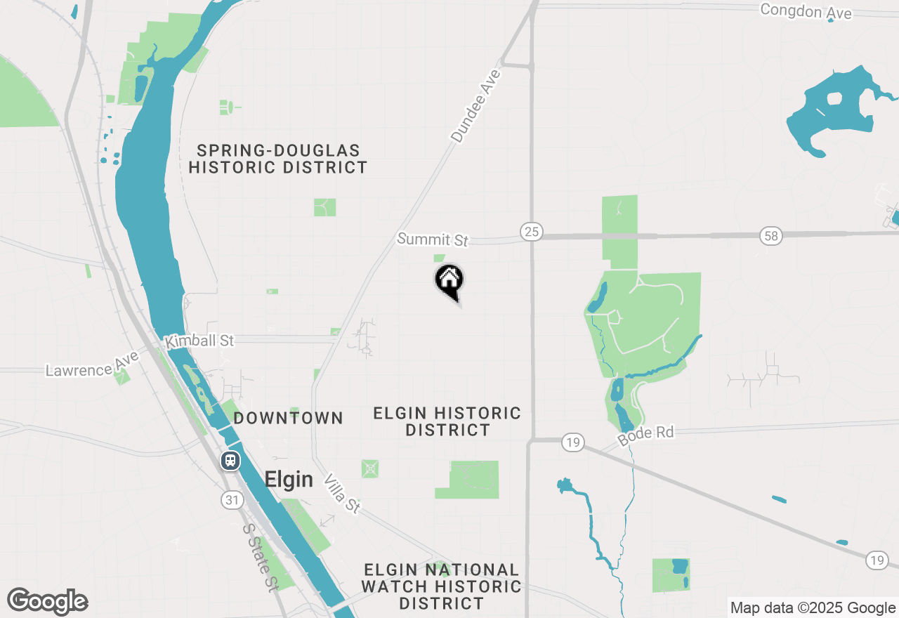Map of 456 Franklin Boulevard, Elgin, IL 60120