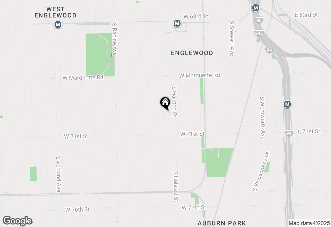 Map of 6932 S Green Street, Chicago, IL 60621