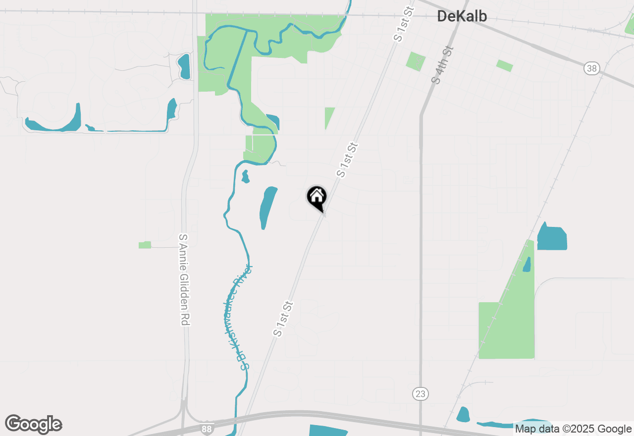 Map of 111 Salem Drive, Dekalb, IL 60115