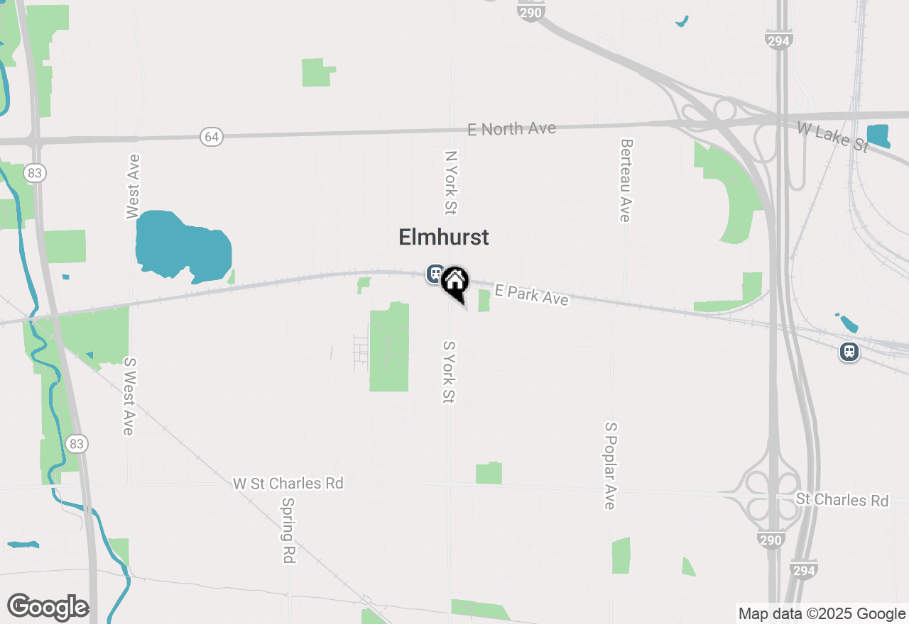 Map of 135 S York Street #420, Elmhurst, IL 60126