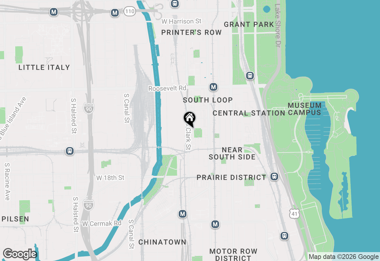 Map of 1445 S Clark Street, Chicago, IL 60605