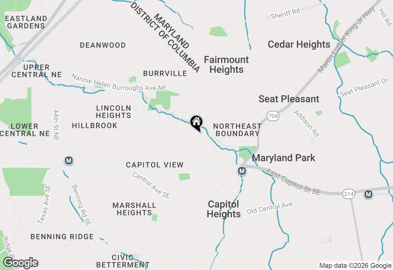 Map of 314 57th Street Ne, Washington, DC 20019