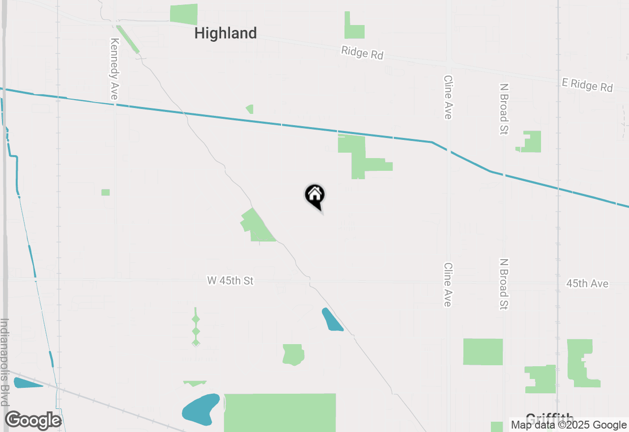 Map of 3510 42nd Place, Highland, IN 46322