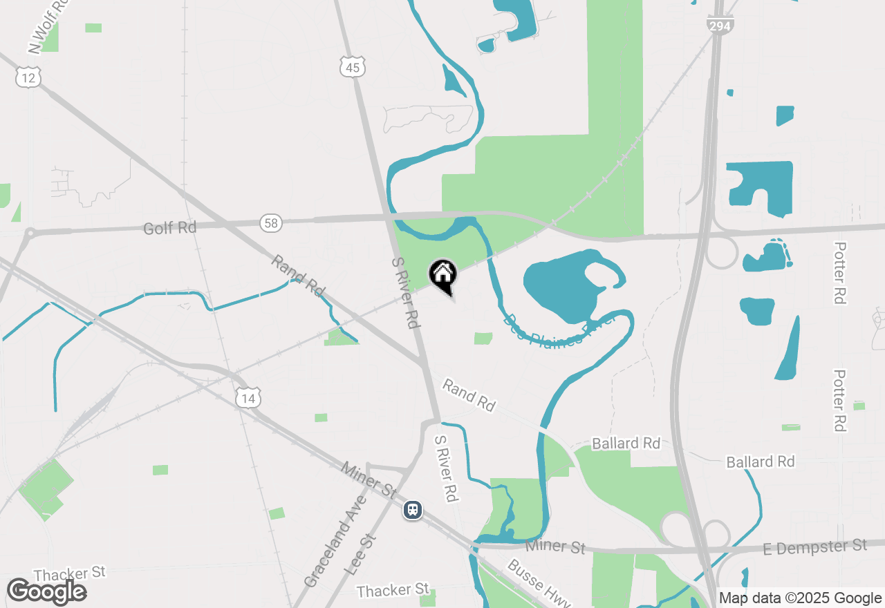 Map of 1564 Woodland Avenue #C, Des Plaines, IL 60016