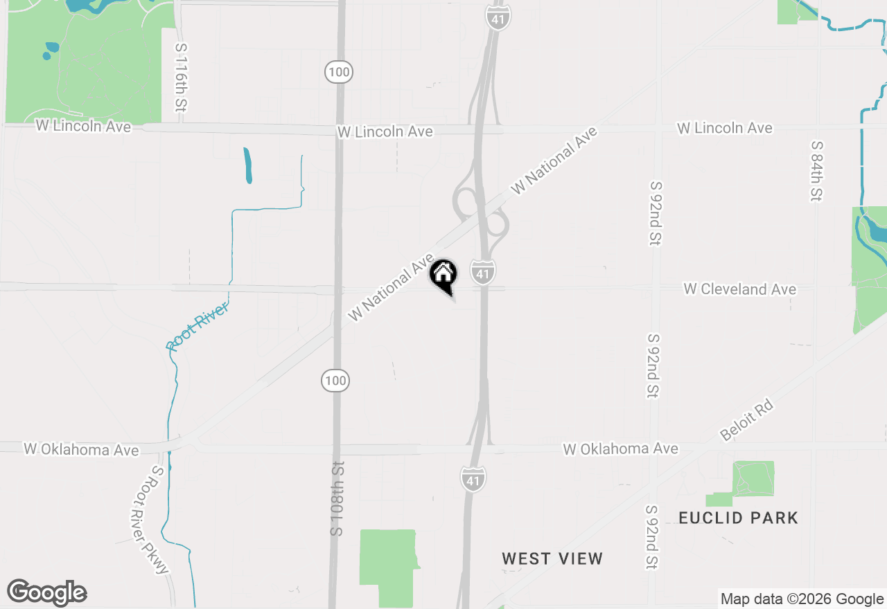 Map of 10156 W Montana Ave, West Allis, WI 53227