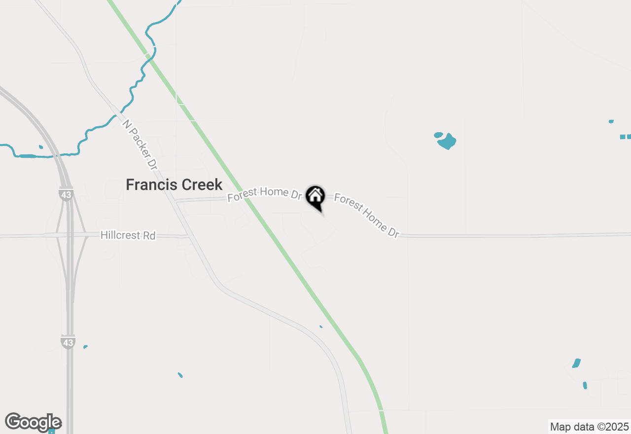 Map of 203 Memory Ln, Francis Creek, WI 54214