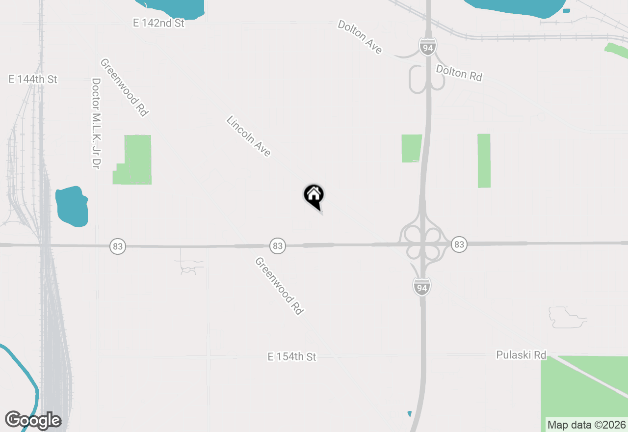 Map of 14846 Woodlawn Avenue, Dolton, IL 60419