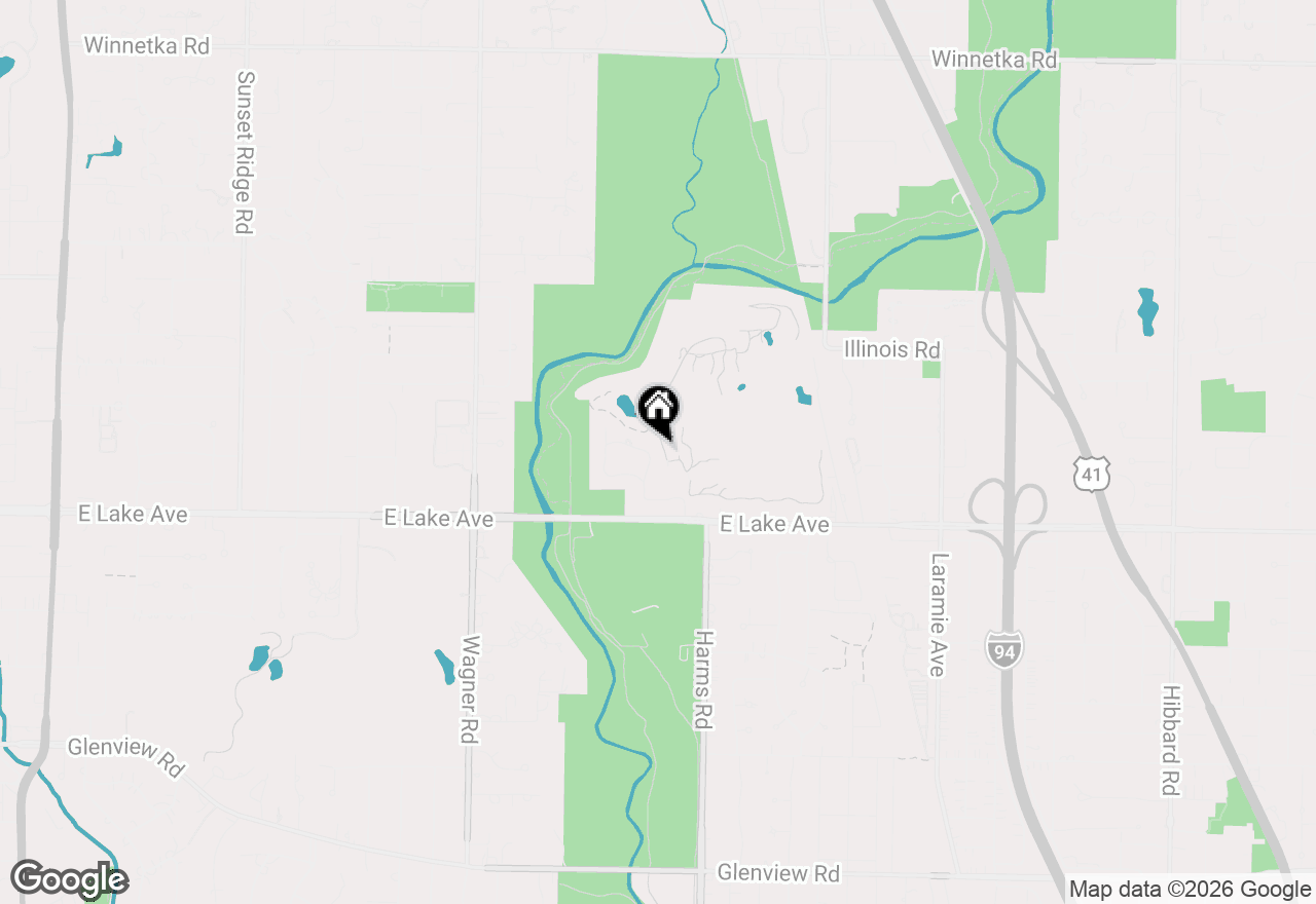 Map of 4052 Fairway Drive, Wilmette, IL 60091
