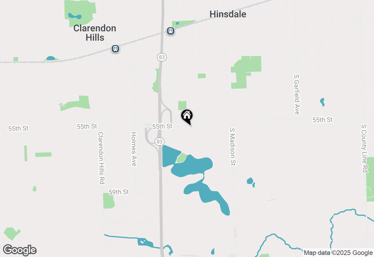 Map of 5508 S Bruner Street, Hinsdale, IL 60521