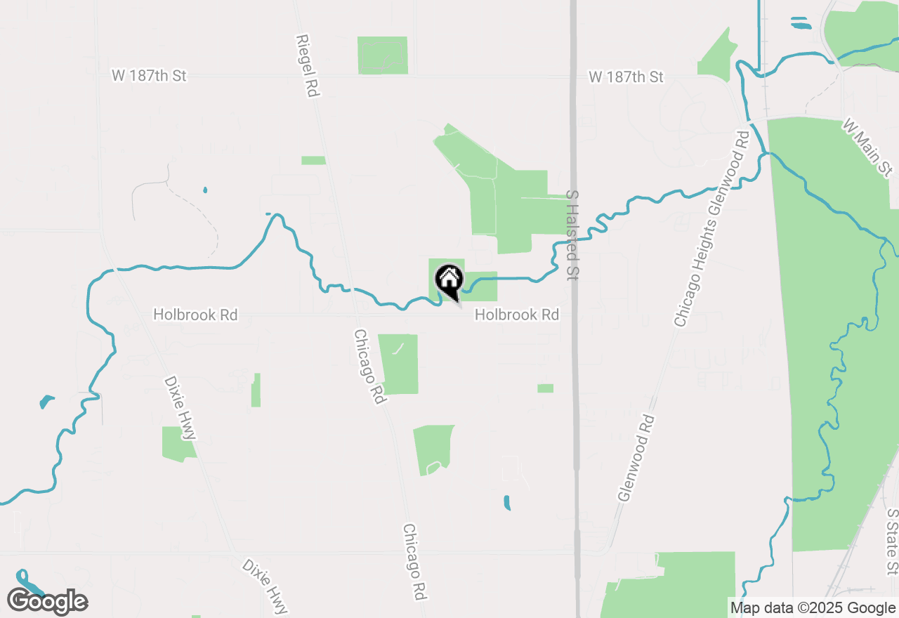 Map of 1100 Holbrook Road #H, Homewood, IL 60430