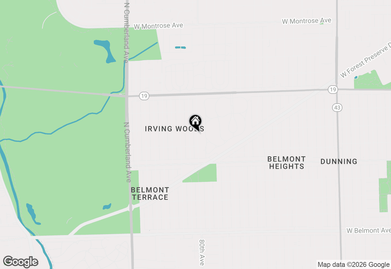 Map of 3740 N Pacific Avenue, Chicago, IL 60634