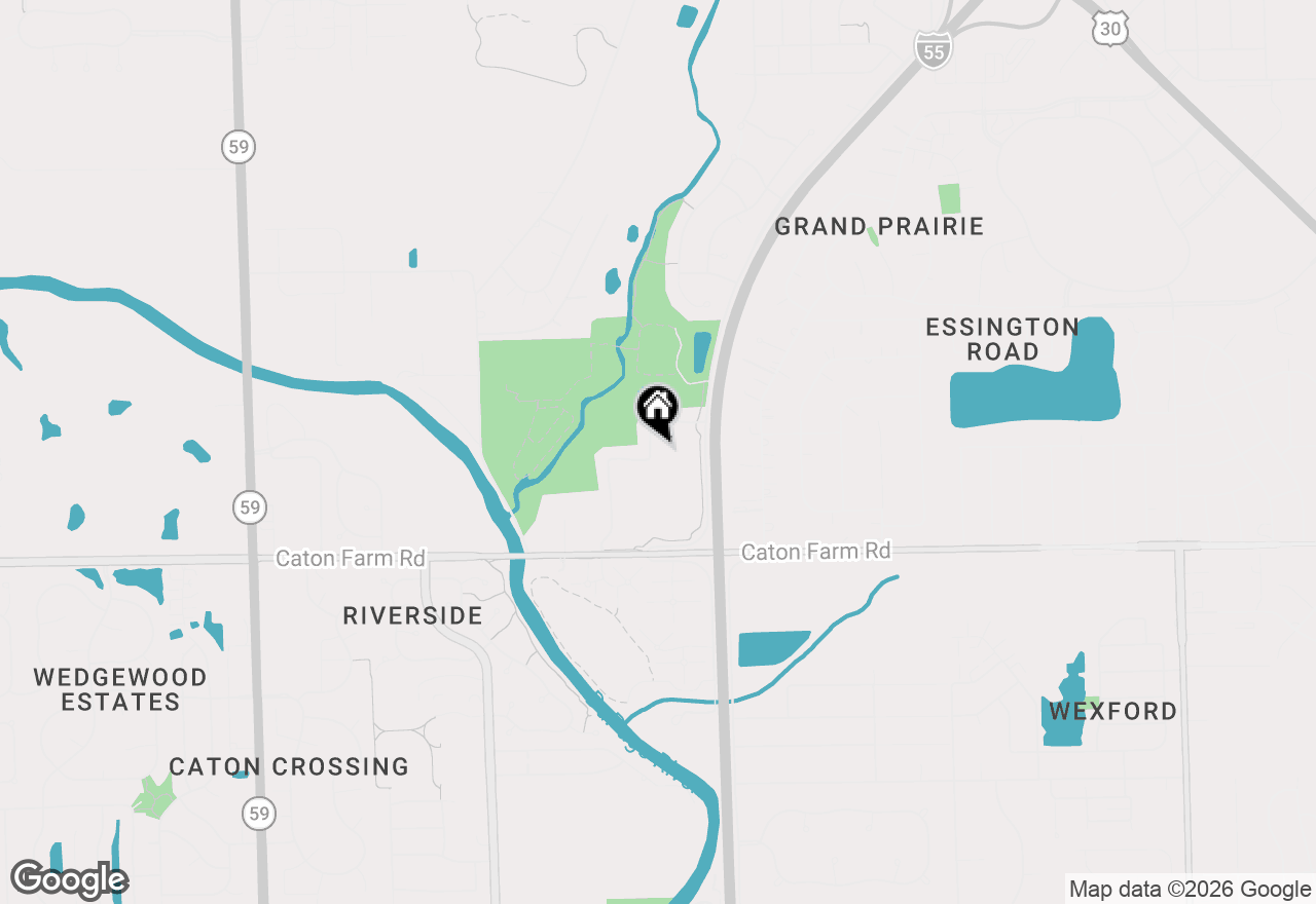 Map of 2542 Oak Tree Lane, Plainfield, IL 60586