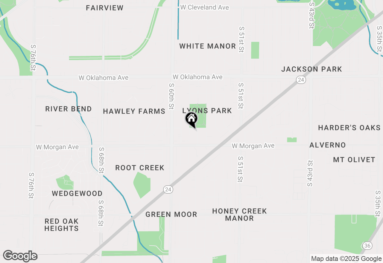 Map of 3414 S 57th St, Milwaukee, WI 53219