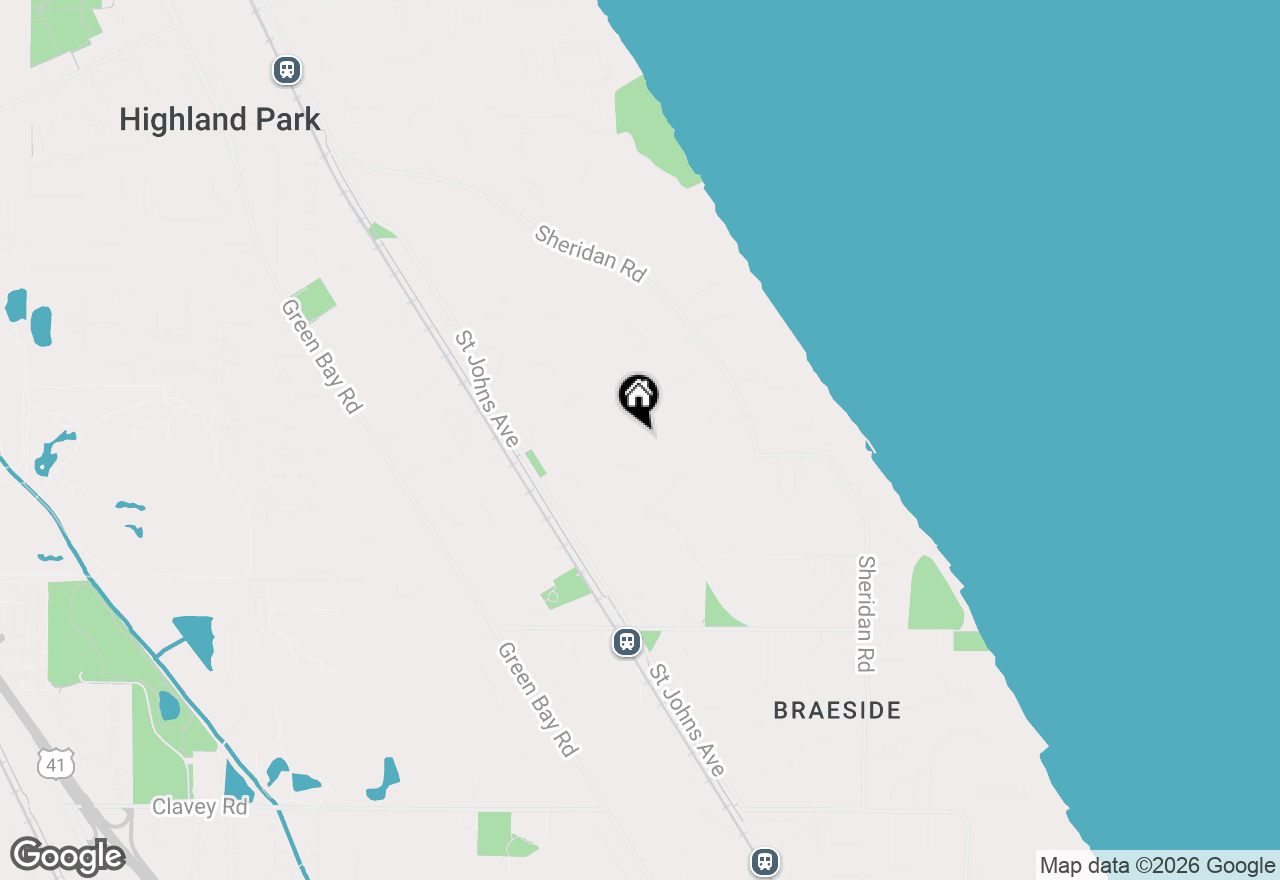 Map of 310 Cedar Avenue, Highland Park, IL 60035