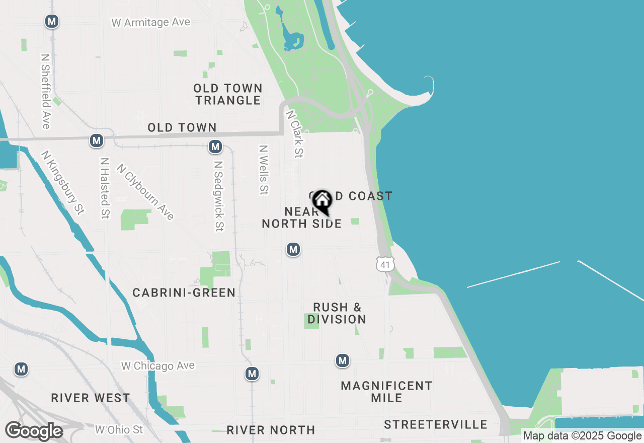 Map of 21 W Goethe Street #4E, Chicago, IL 60610