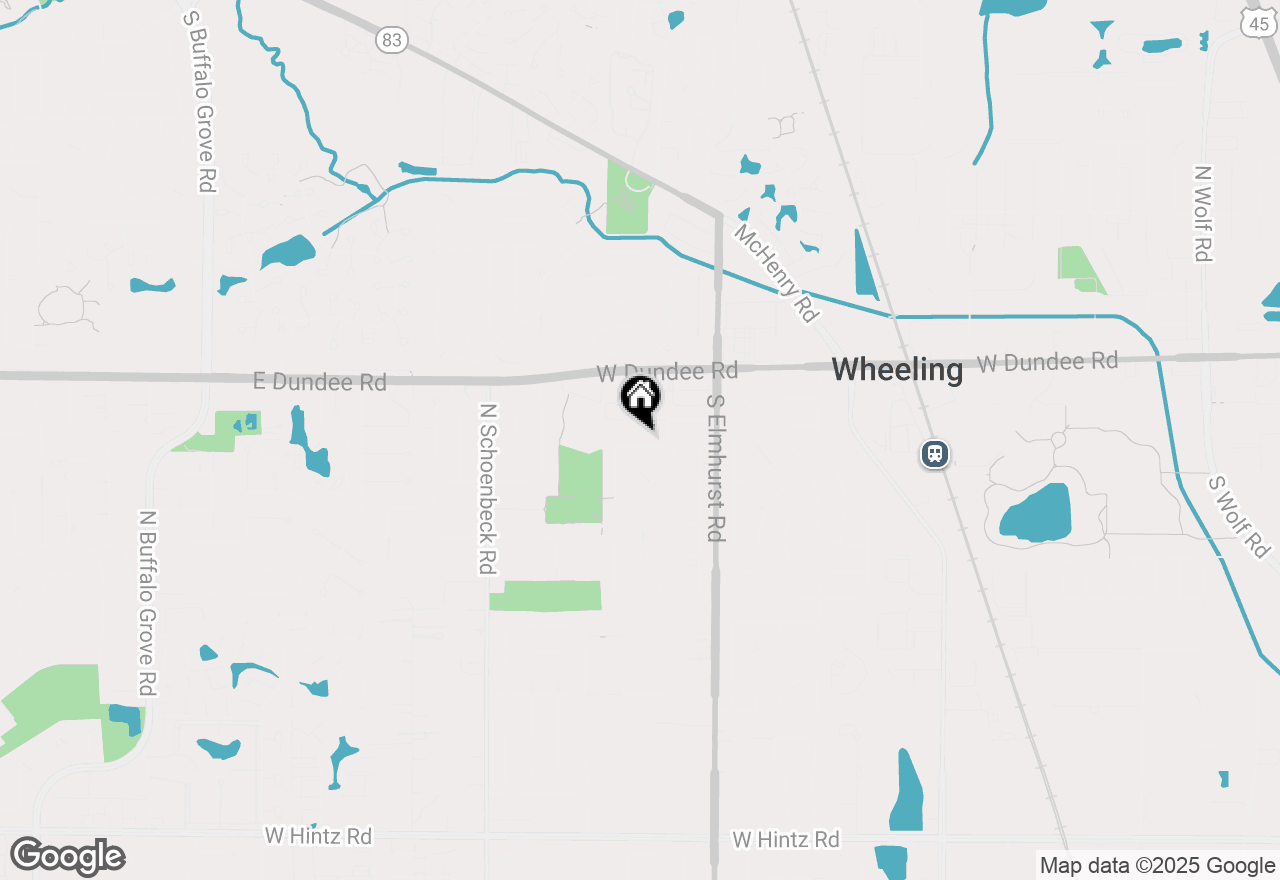 Map of 934 N Norman Lane, Wheeling, IL 60090