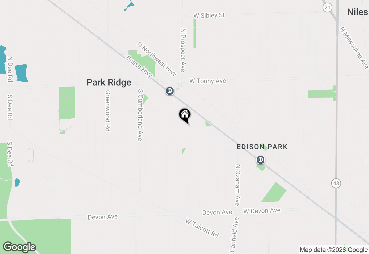 Map of 400 S Crescent Avenue, Park Ridge, IL 60068