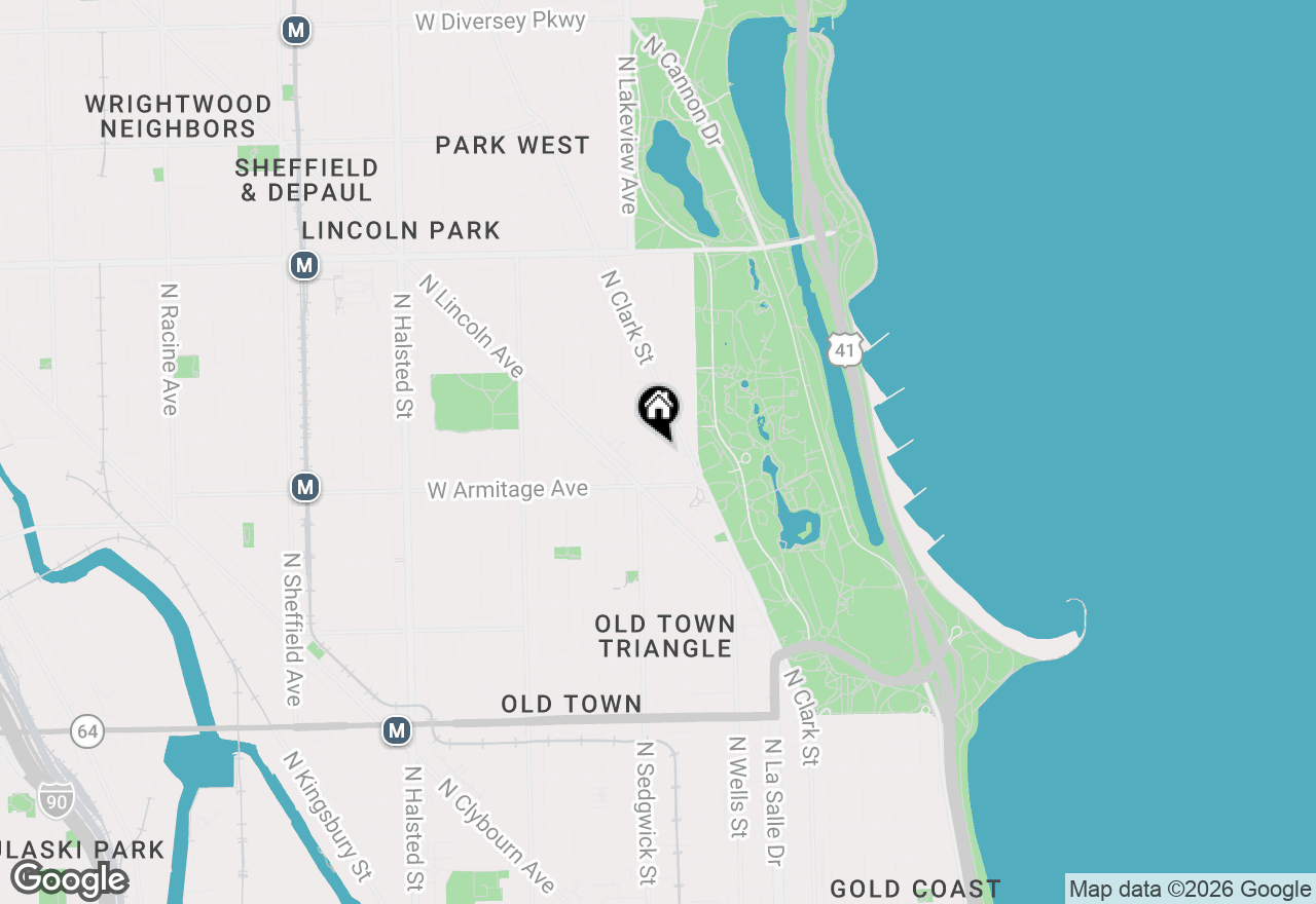 Map of 2034 N Orleans Street #2, Chicago, IL 60614