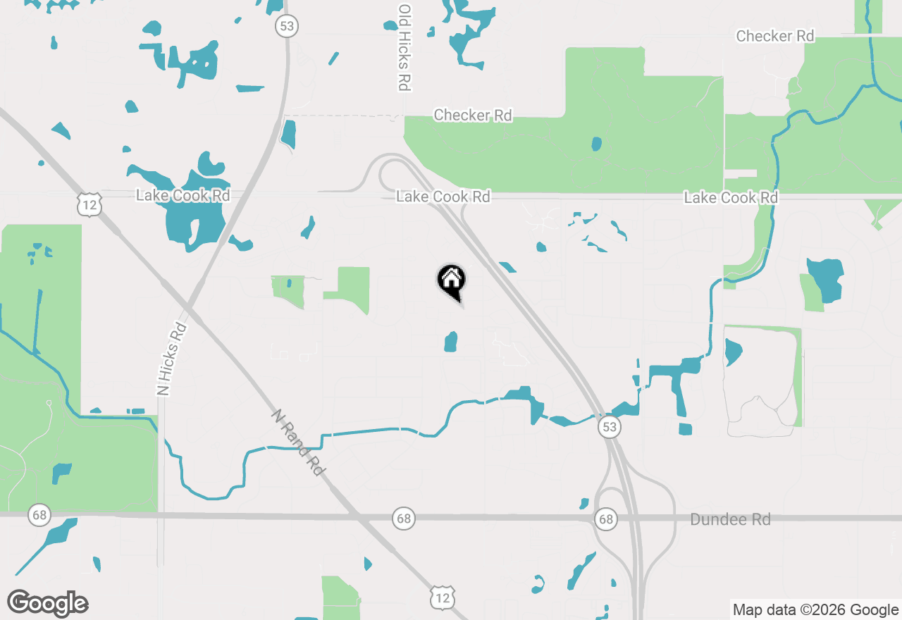 Map of 2000 N Hancock Drive, Palatine, IL 60074
