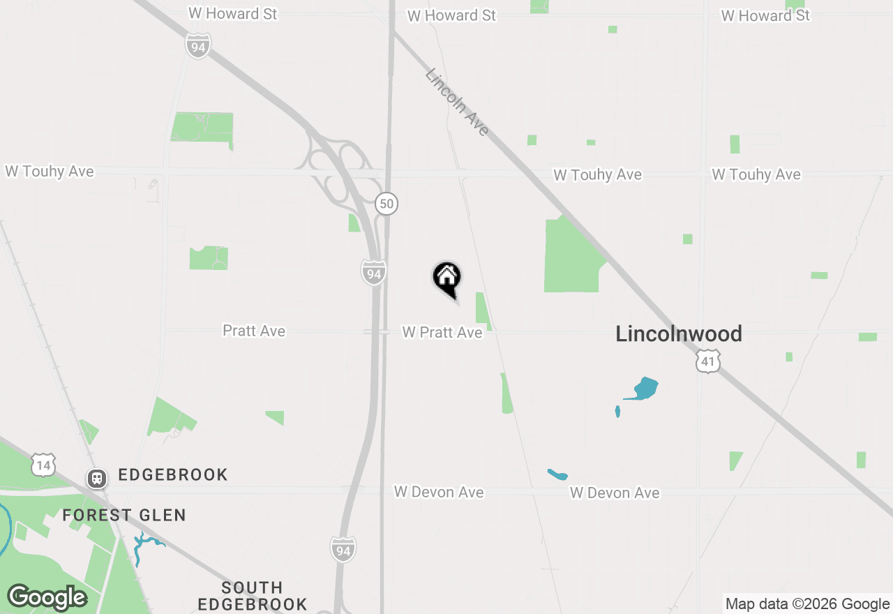 Map of 6836 N Kenton Avenue, Lincolnwood, IL 60712