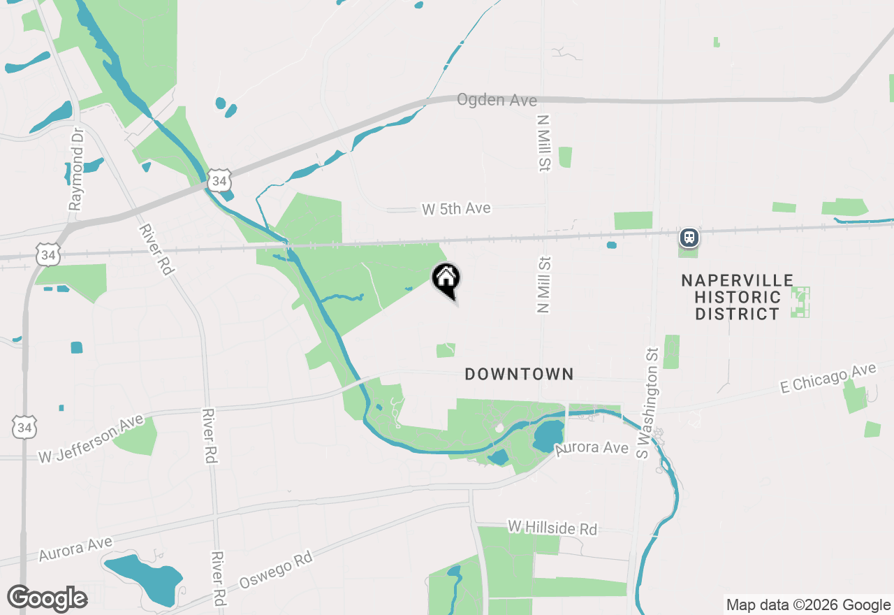 Map of 808 Wilson Avenue, Naperville, IL 60540