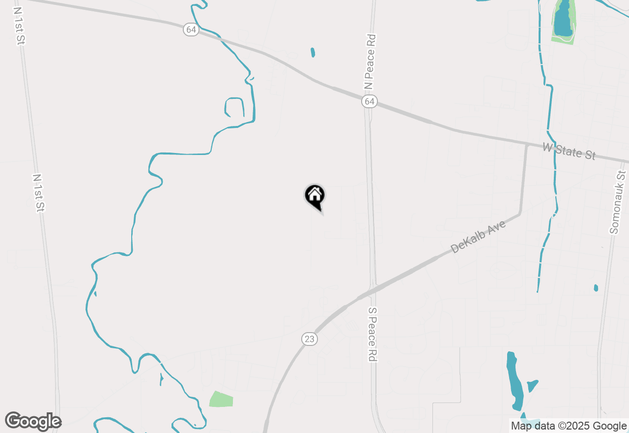 Map of (Address confidential), Sycamore, Illinois 60178