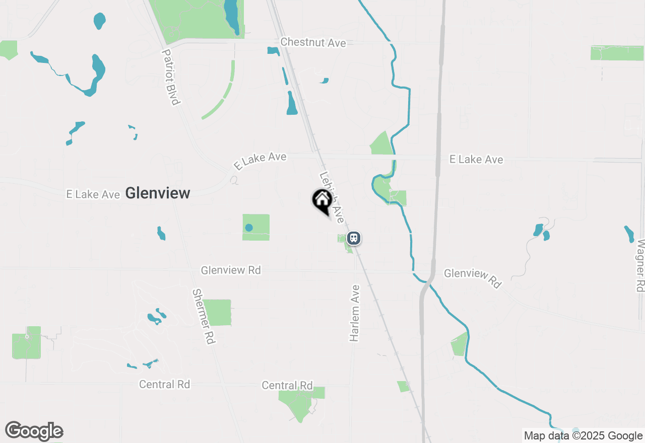 Map of 1153 Lincoln Street, Glenview, IL 60025