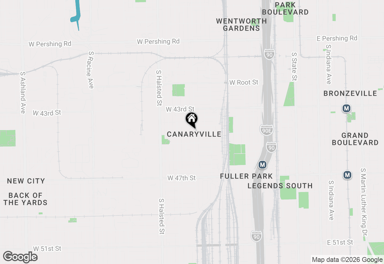 Map of 4418 S Wallace Street, Chicago, IL 60609