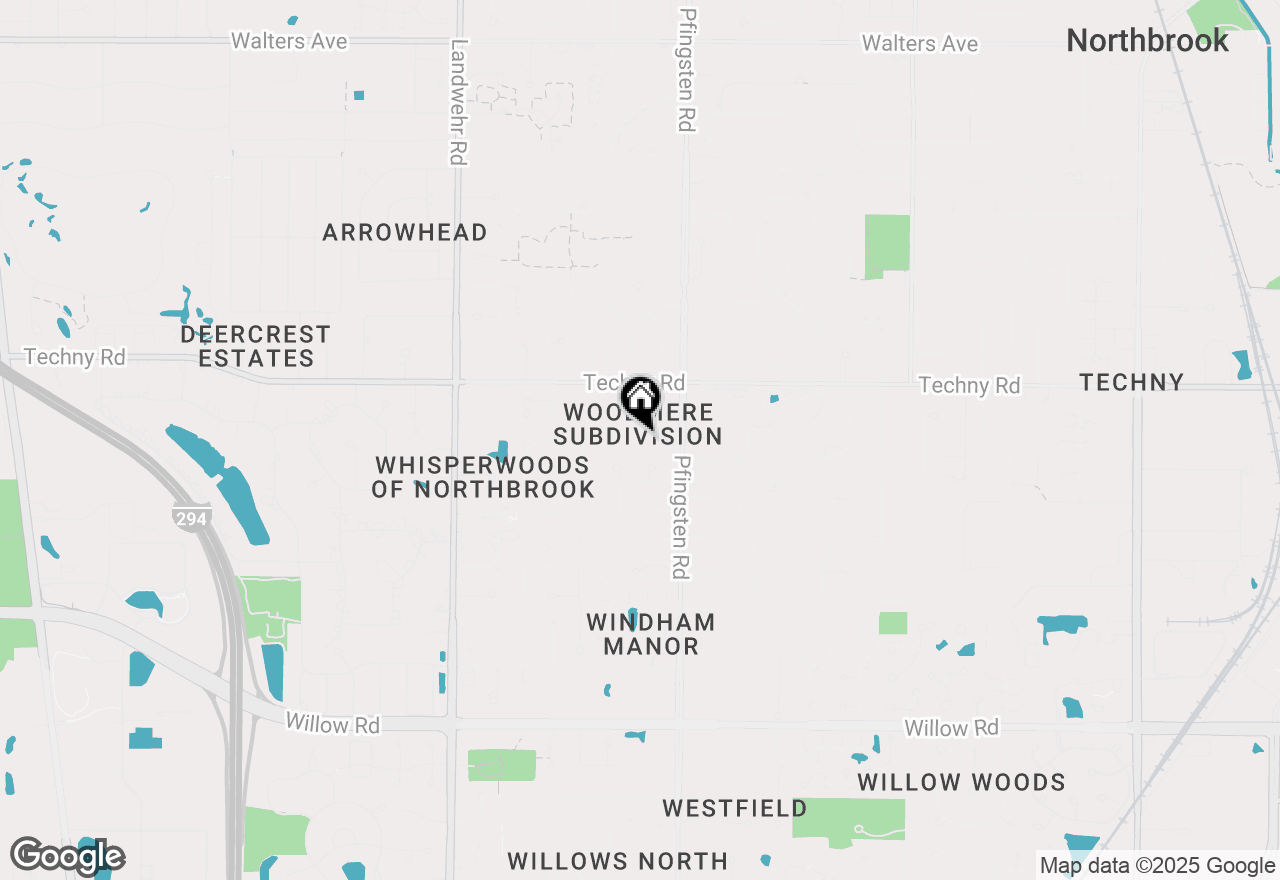 Map of 2839 Woodmere Drive, Northbrook, IL 60062