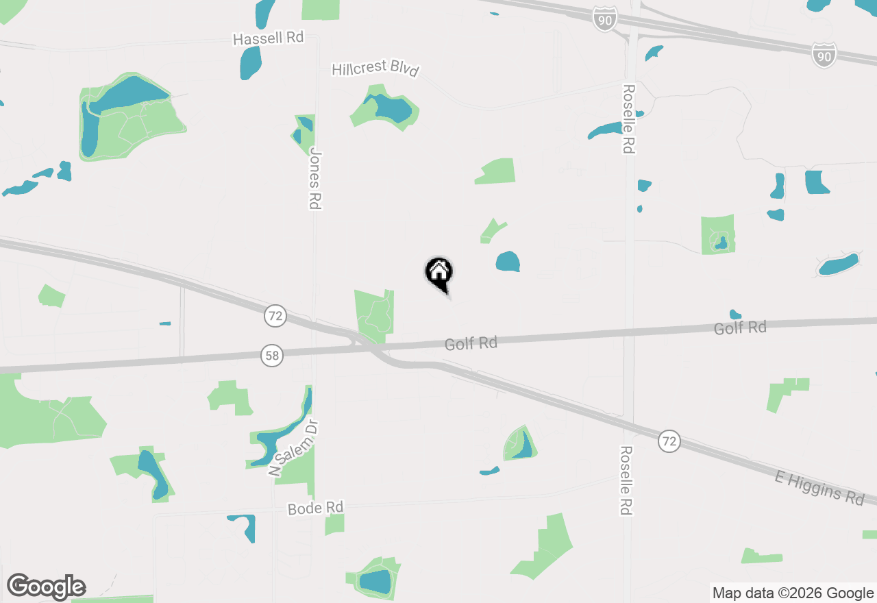 Map of 525 Briarcliff Lane, Hoffman Estates, IL 60169