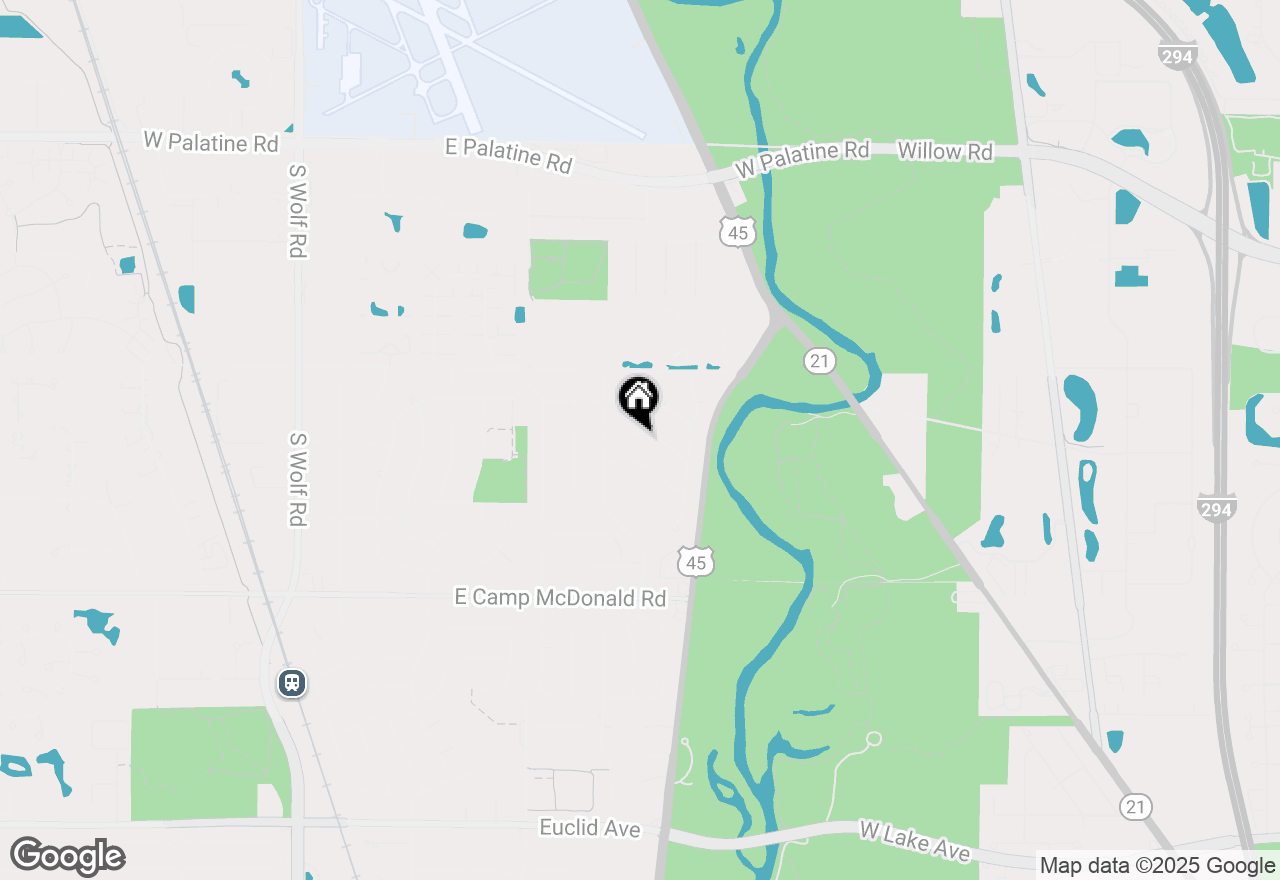 Map of 2009 E Wintergreen Avenue, Mount Prospect, IL 60056