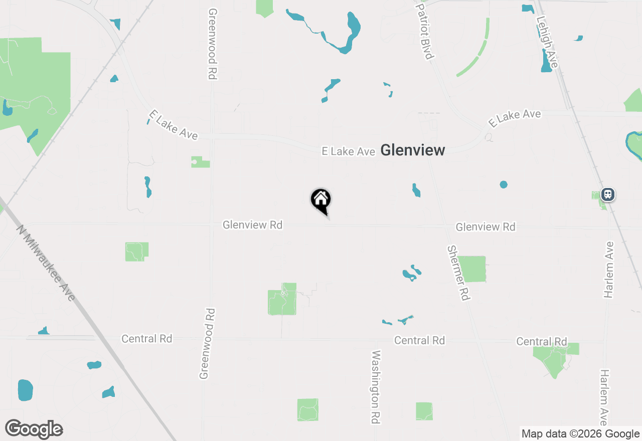 Map of 1007 Prairie Lawn Road, Glenview, IL 60025