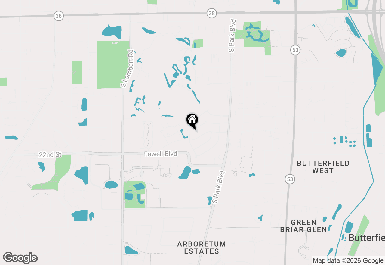 Map of 499 Greenbriar Road, Glen Ellyn, IL 60137