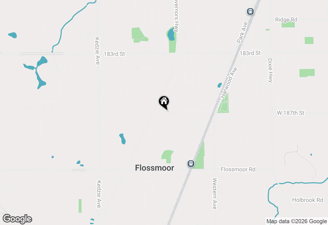 Map of 703 Park Drive, Flossmoor, IL 60422