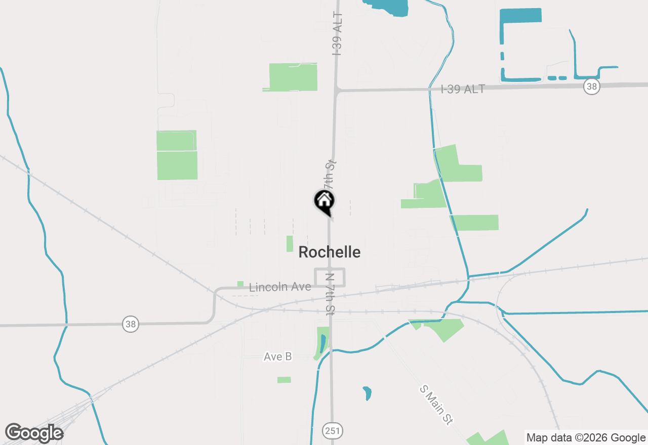 Map of 622 N 7th Street, Rochelle, IL 61068